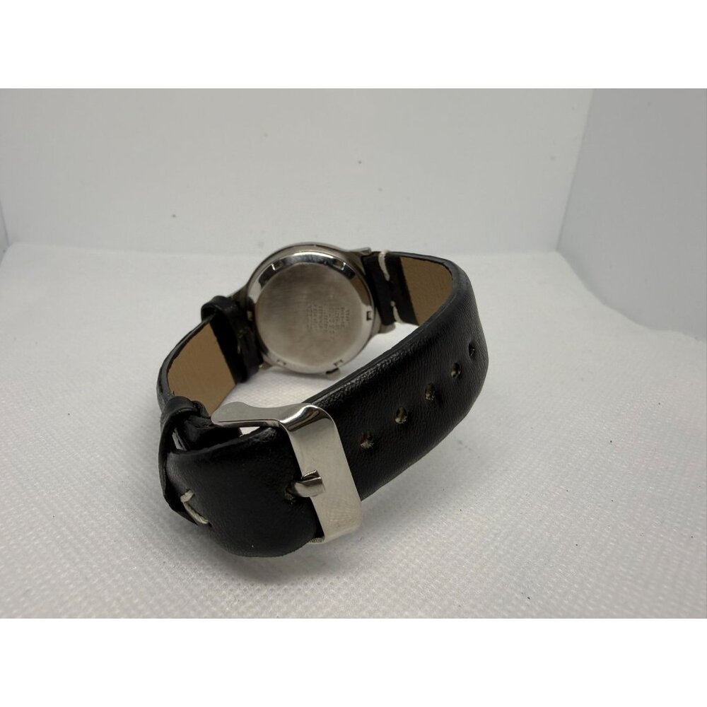 Vintage Citizen Automatic Mens Watch With Black Leather Band & Day-Date Dial - Picture 10 of 11